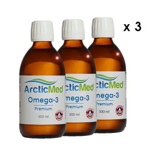 ArcticMed Omega-3 300 ml naturell 3-pack
