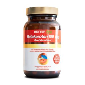 Betakaroten 100 mg 50 kapslar - Better You