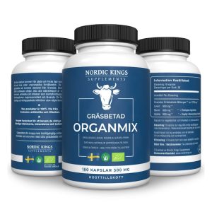 Organmix gräsbetad EKO 180 kapslar - Nordic Kings