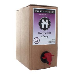 Kolloidalt silver 10 ppm Hälsokosthuset 3 liter BiB