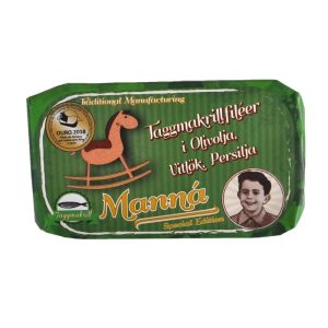 Taggmakrillfiléer, vitlök, persilja 120g - Manná