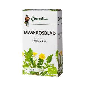 Örtagubben torkade maskrosblad