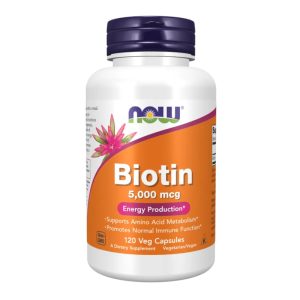 Biotin 5000 mcg 120 kapslar - NOW