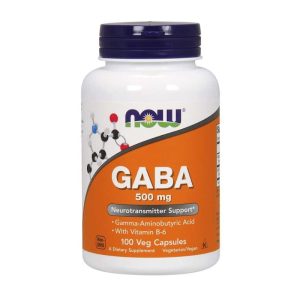 GABA 500 mg 100 kapslar - NOW