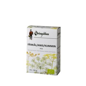 Örtagubben fänkål, anis, kummin