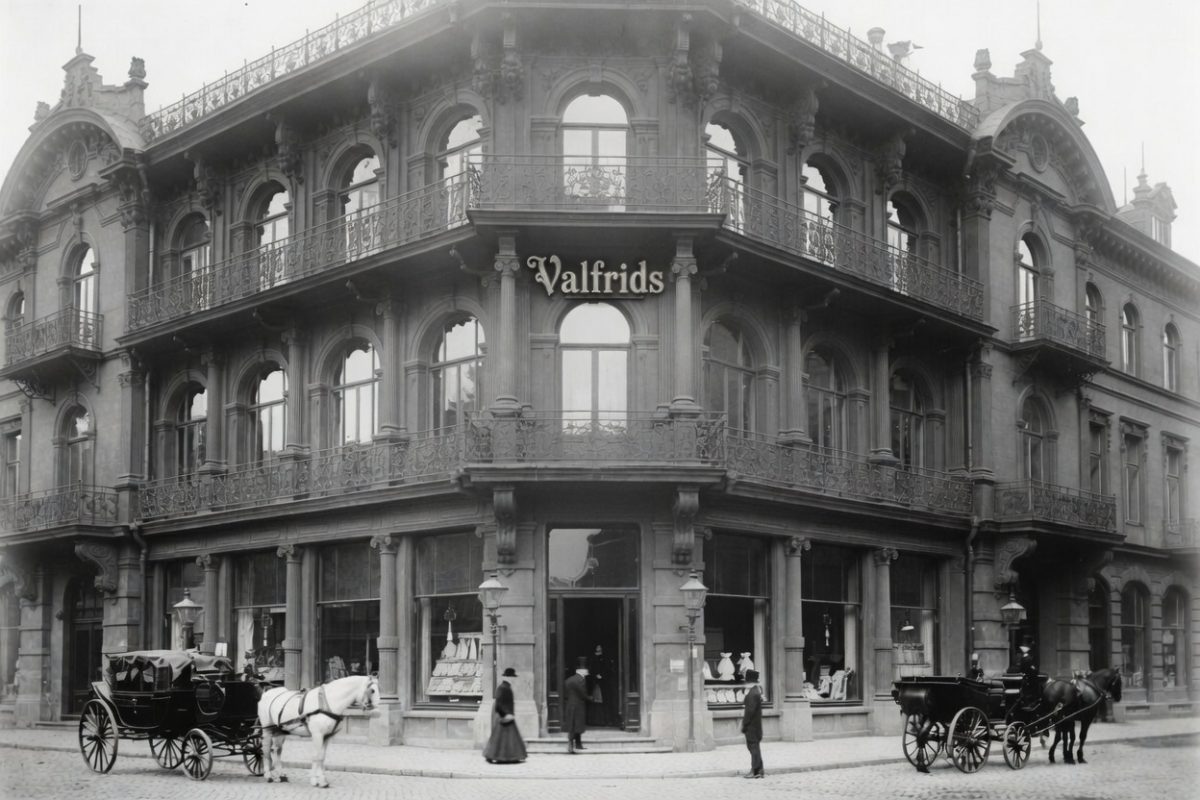 Valfrids varuhus, slutet av 1800-talet.