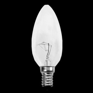 Glödlampa - E14 kronljus klar 15W