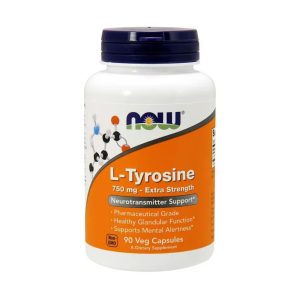 L-Tyrosin 750 mg 90 kapslar - NOW